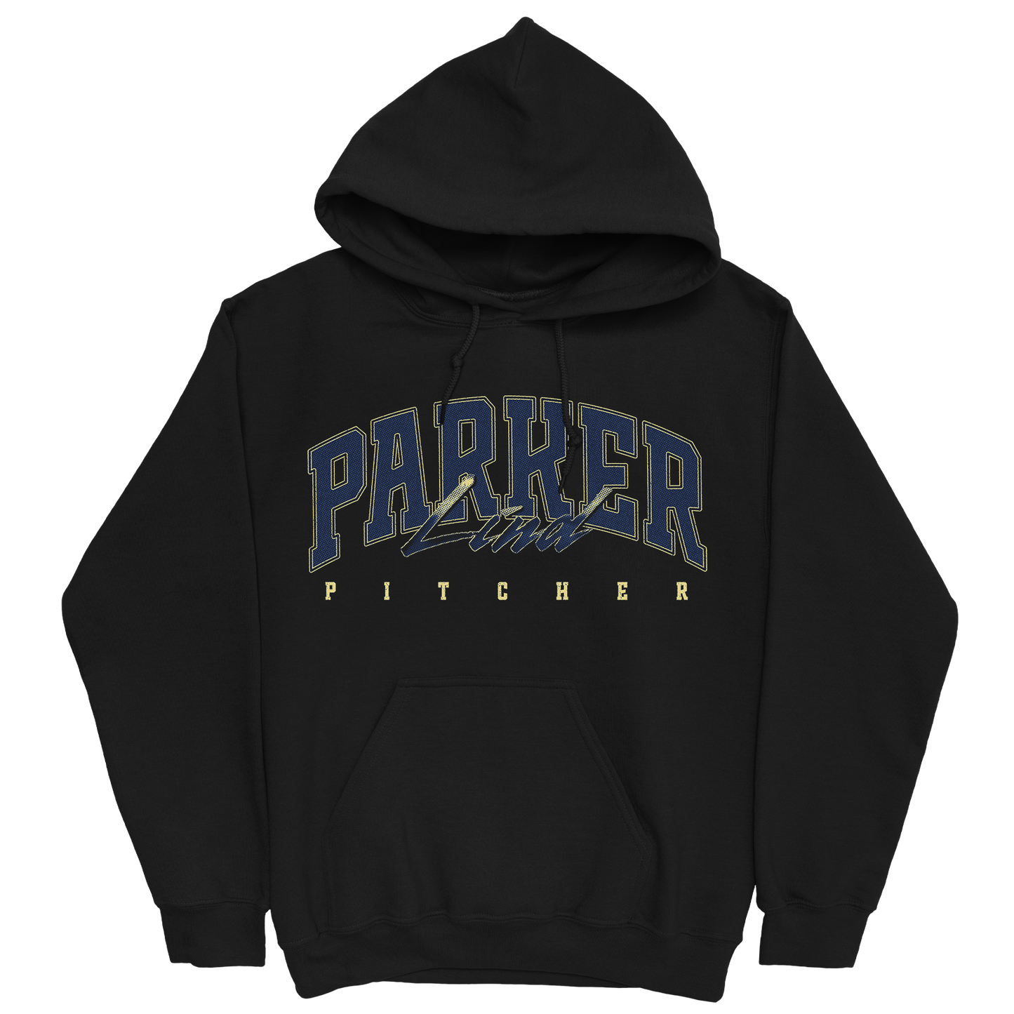 PARKER LIND RETRO BLACK HOODIE