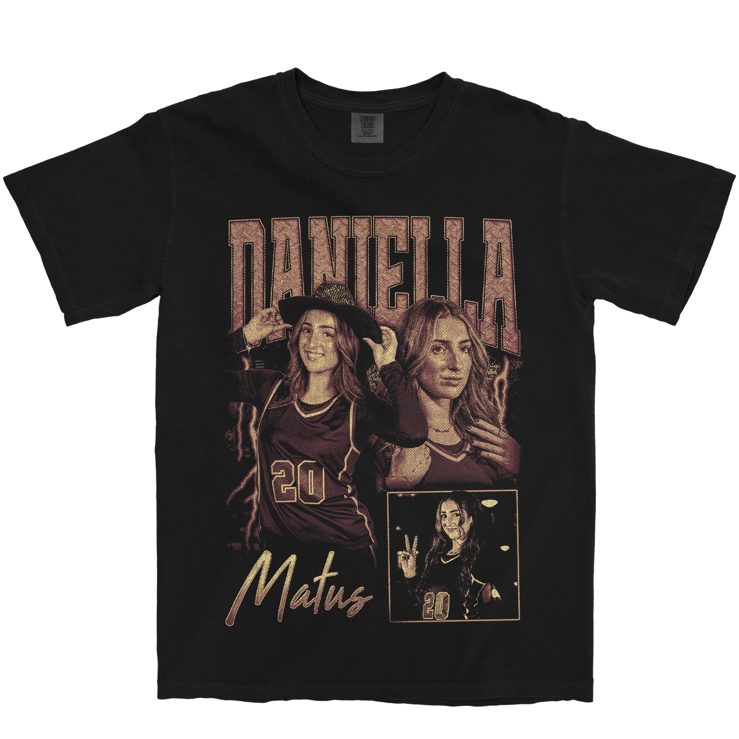 DANIELLA MATUS GRAPHIC BLACK TEE