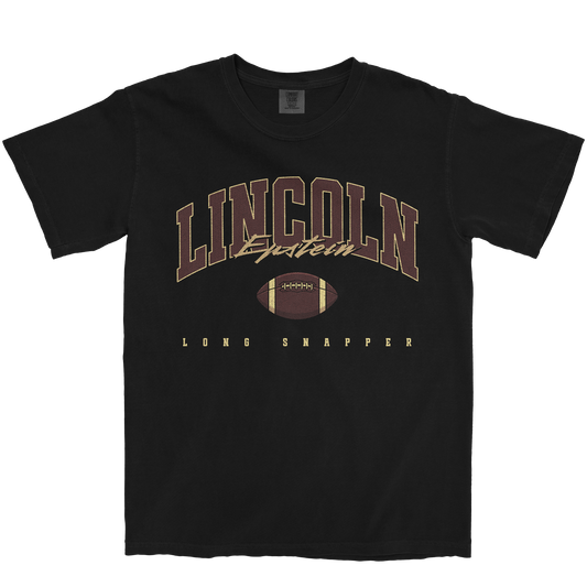 LINCOLN EPSTEIN FOOTBALL BLACK TEE