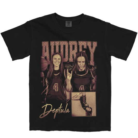 AUDREY DEPTULA GRAPHIC BLACK TEE