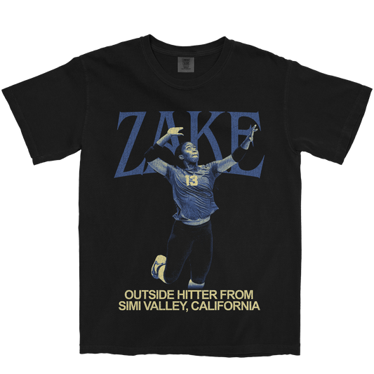 NICOLE ZAKE VINTAGE BLACK TEE