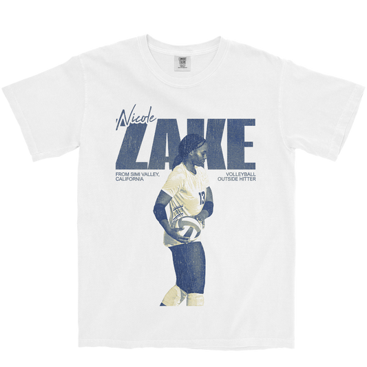 NICOLE ZAKE VINTAGE WHITE TEE