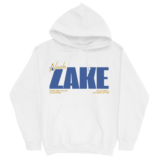 NICOLE ZAKE CLASSIC WHITE HOODIE