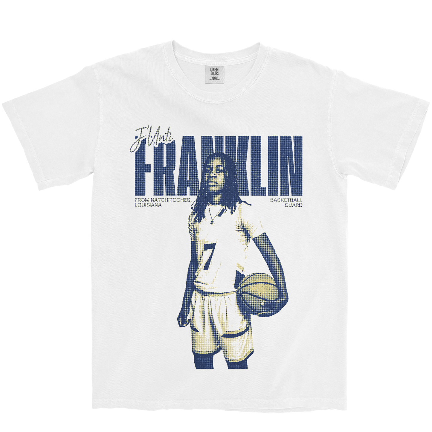 J'UNTI FRANKLIN VINTAGE WHITE TEE