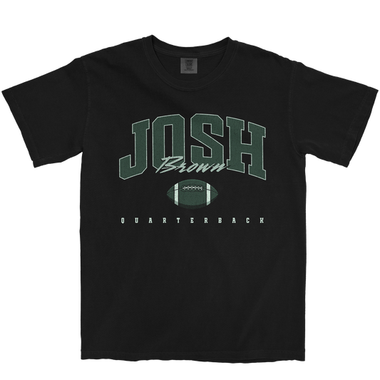 JOSH BROWN FOOTBALL BLACK TEE