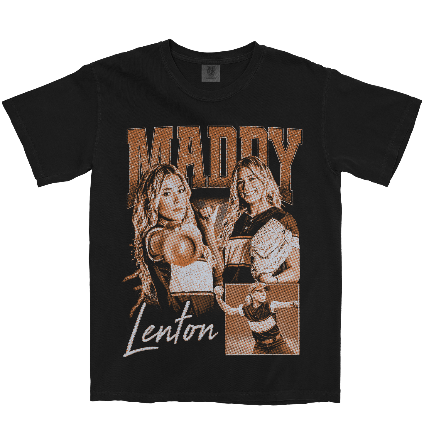 MADDY LENTON GRAPHIC BLACK TEE