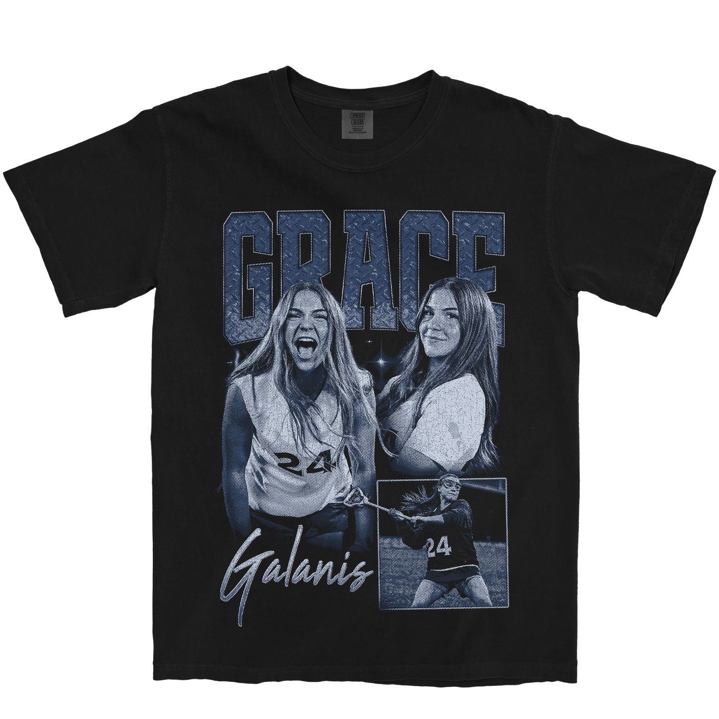 GRACE GALANIS GRAPHIC BLACK TEE