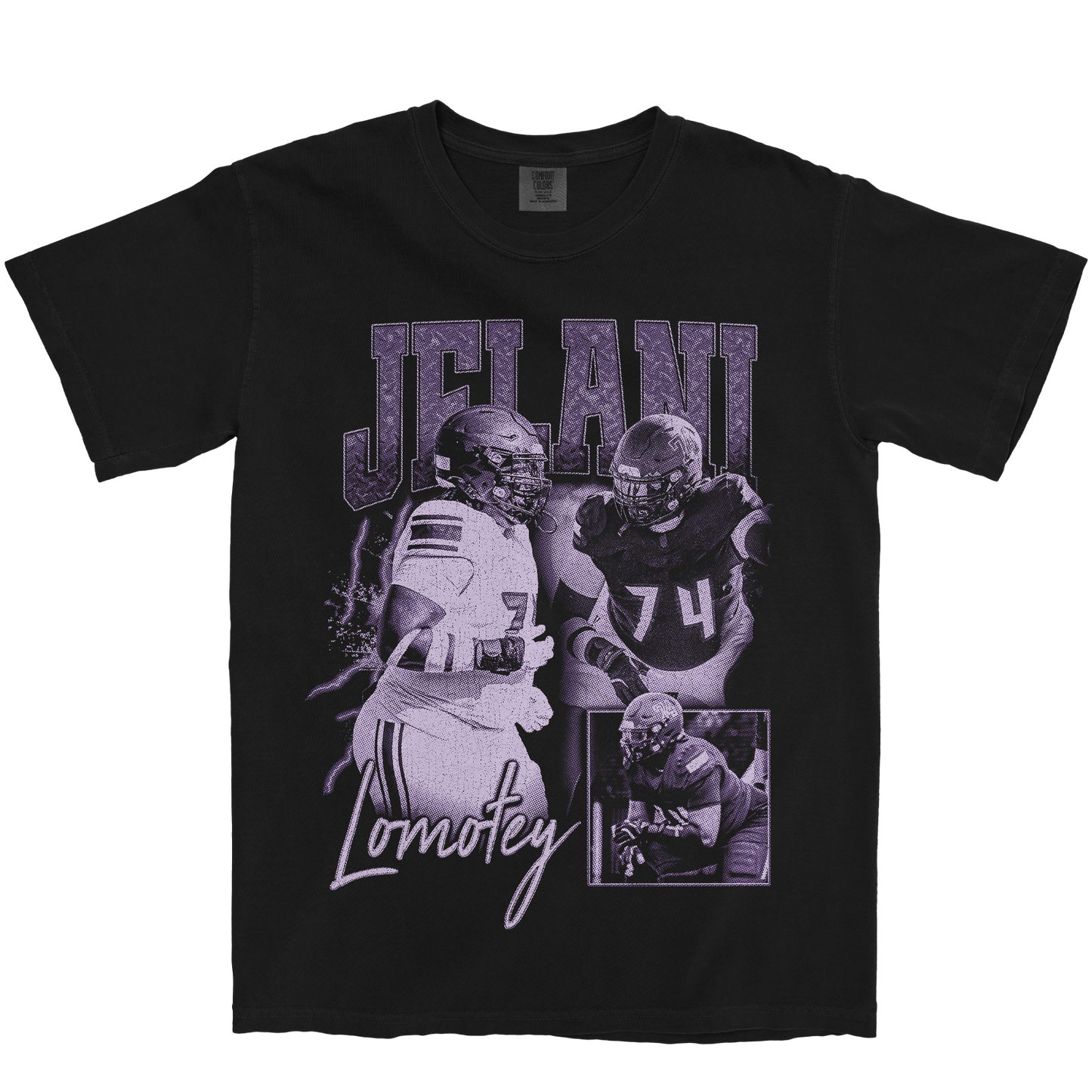JELANI LOMOTEY GRAPHIC BLACK TEE