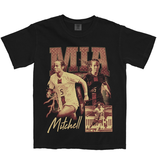 MIA MITCHELL GRAPHIC BLACK TEE
