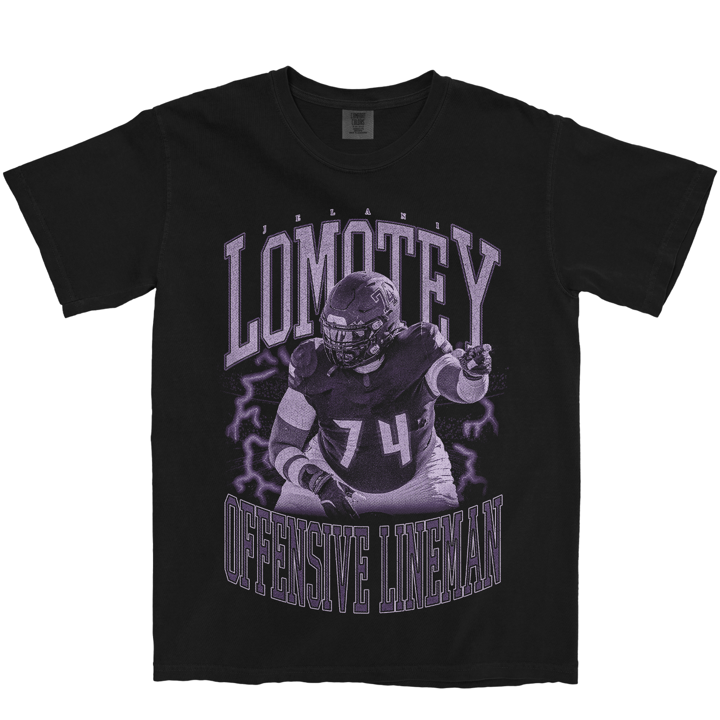 JELANI LOMOTEY VINTAGE BLACK TEE