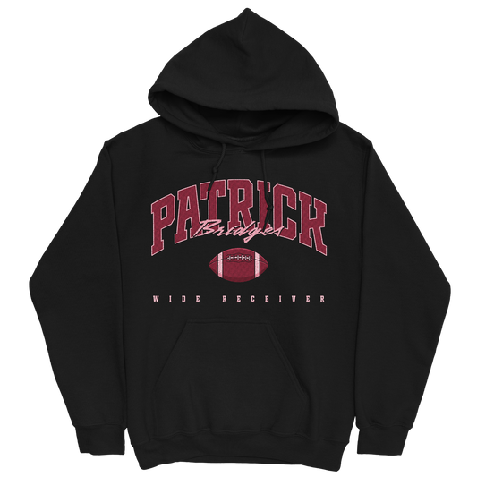 PATRICK BRIDGES FOOTBALL BLACK HOODIE