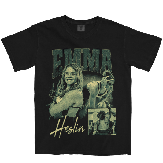 EMMA HESLIN GRAPHIC BLACK TEE