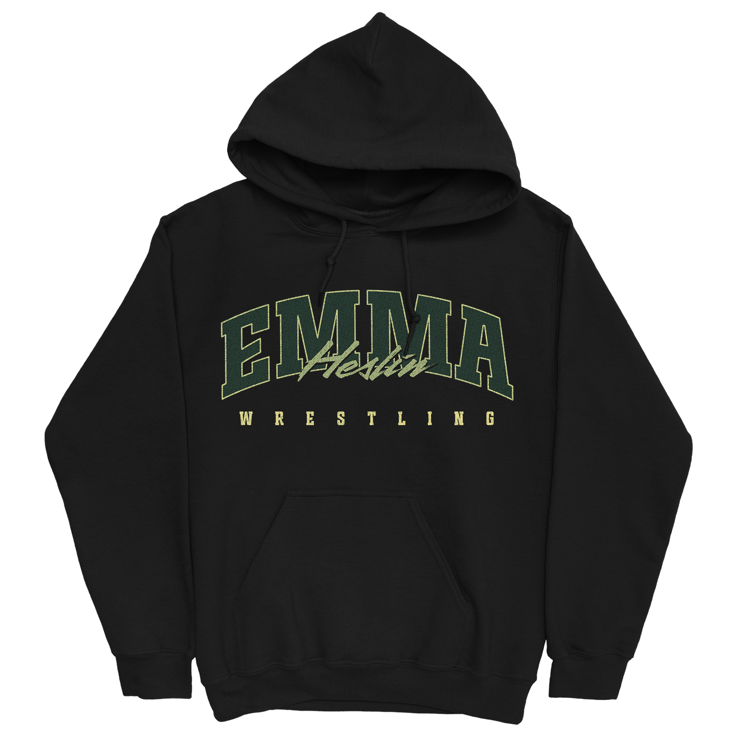 EMMA HESLIN RETRO BLACK HOODIE