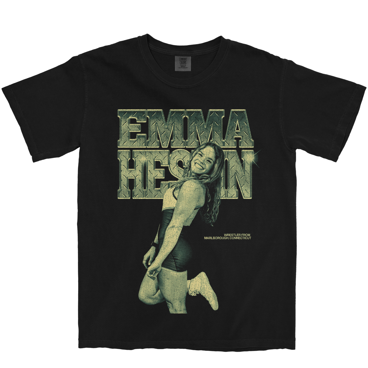 EMMA HESLIN VINTAGE BLACK TEE