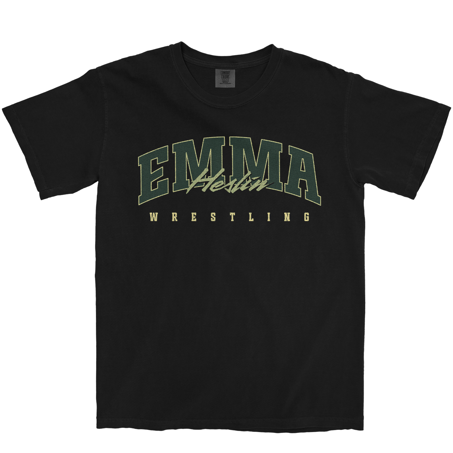 EMMA HESLIN RETRO BLACK TEE
