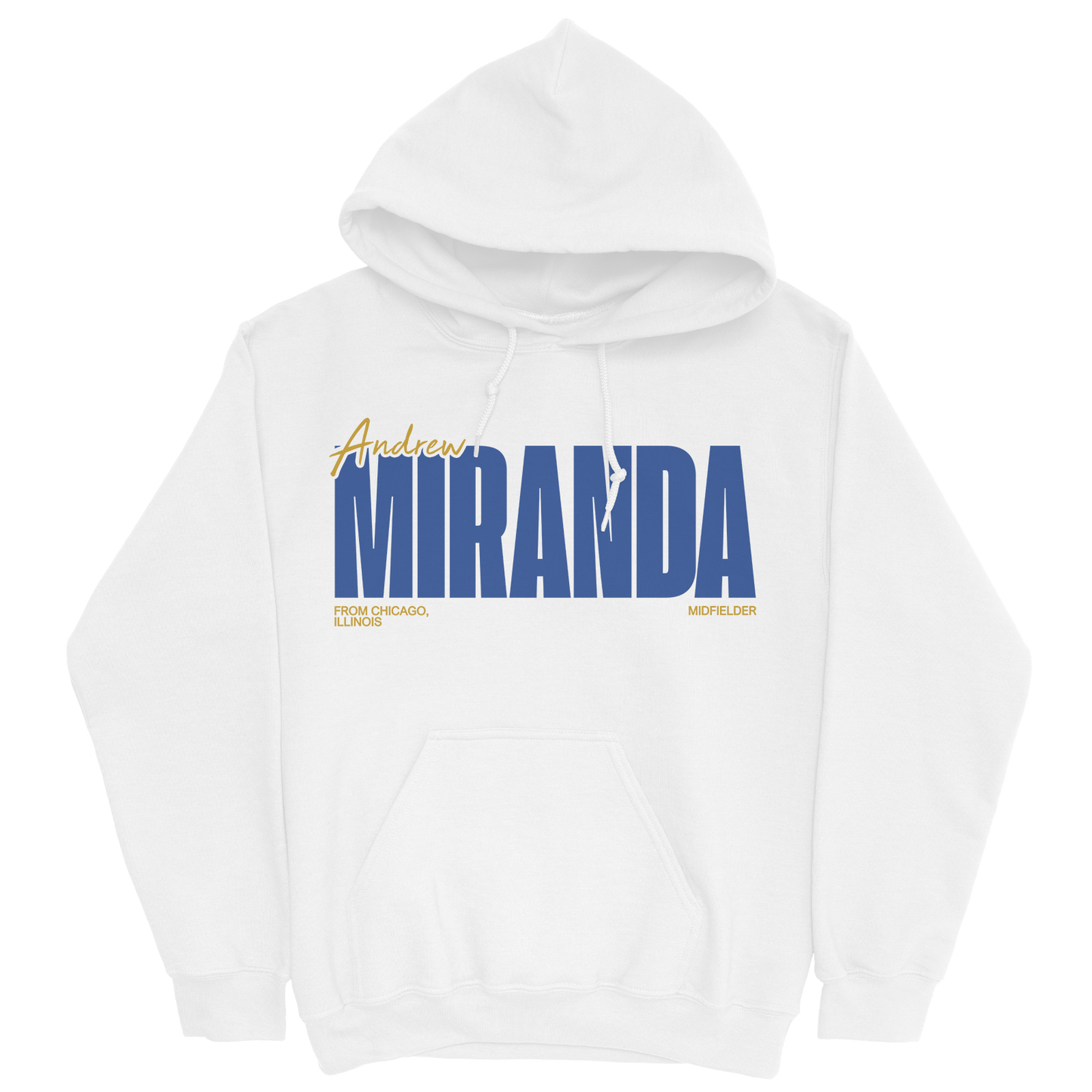 ANDREW MIRANDA CLASSIC WHITE HOODIE