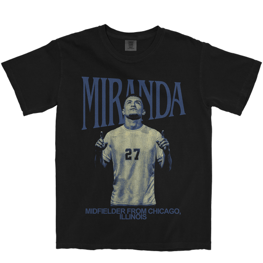 ANDREW MIRANDA VINTAGE BLACK TEE
