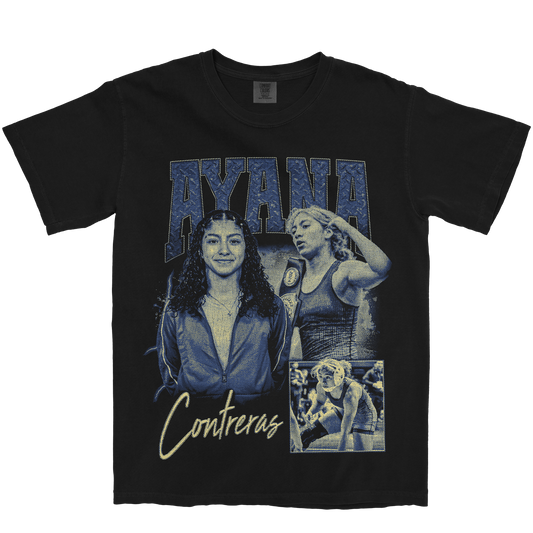 AYANA CONTRERAS GRAPHIC BLACK TEE