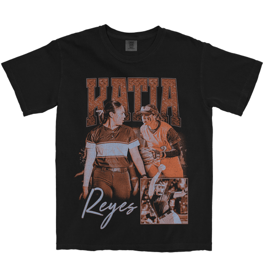 KATIA REYES GRAPHIC BLACK TEE