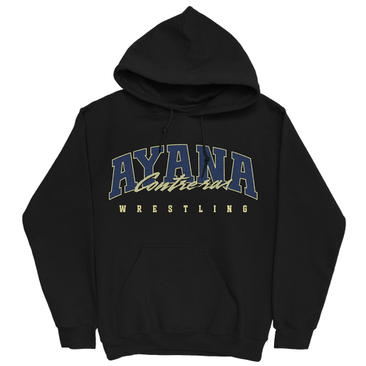 AYANA CONTRERAS RETRO BLACK HOODIE