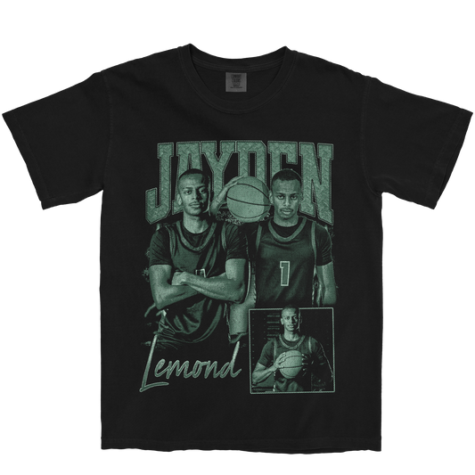 JAYDEN LEMOND GRAPHIC BLACK TEE