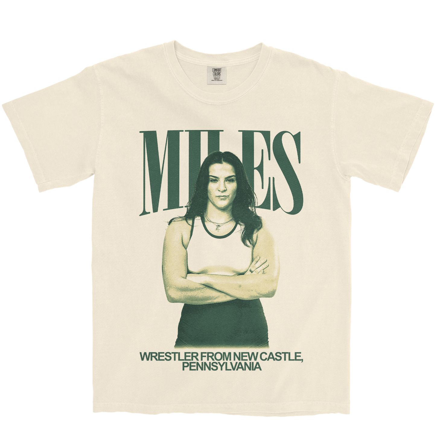 ABBIE MILES VINTAGE IVORY TEE