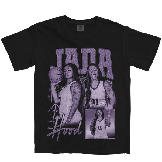 JADA HOOD GRAPHIC BLACK TEE