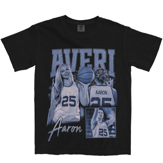 AVERI AARON GRAPHIC BLACK TEE