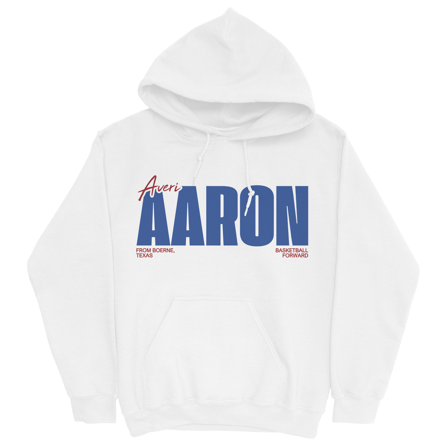 AVERI AARON CLASSIC WHITE HOODIE