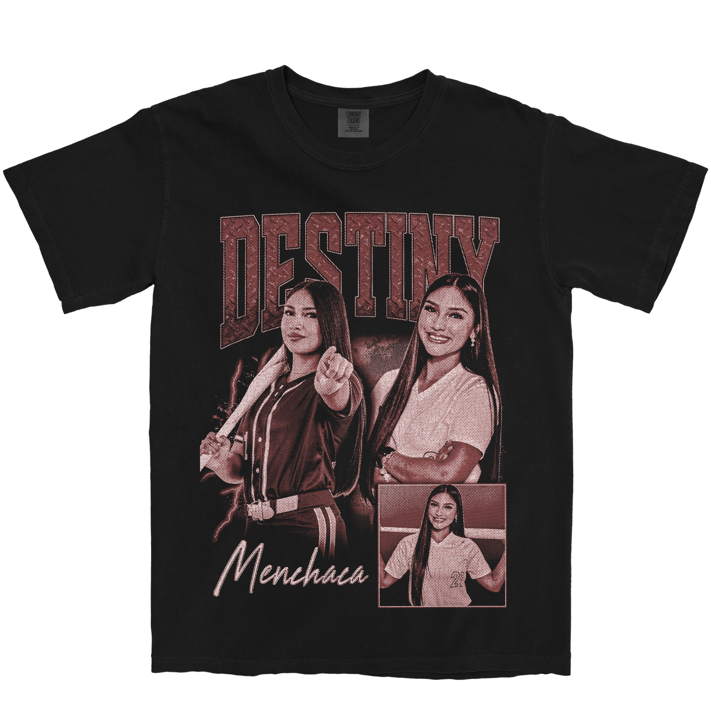 DESTINY MENCHACA GRAPHIC BLACK TEE