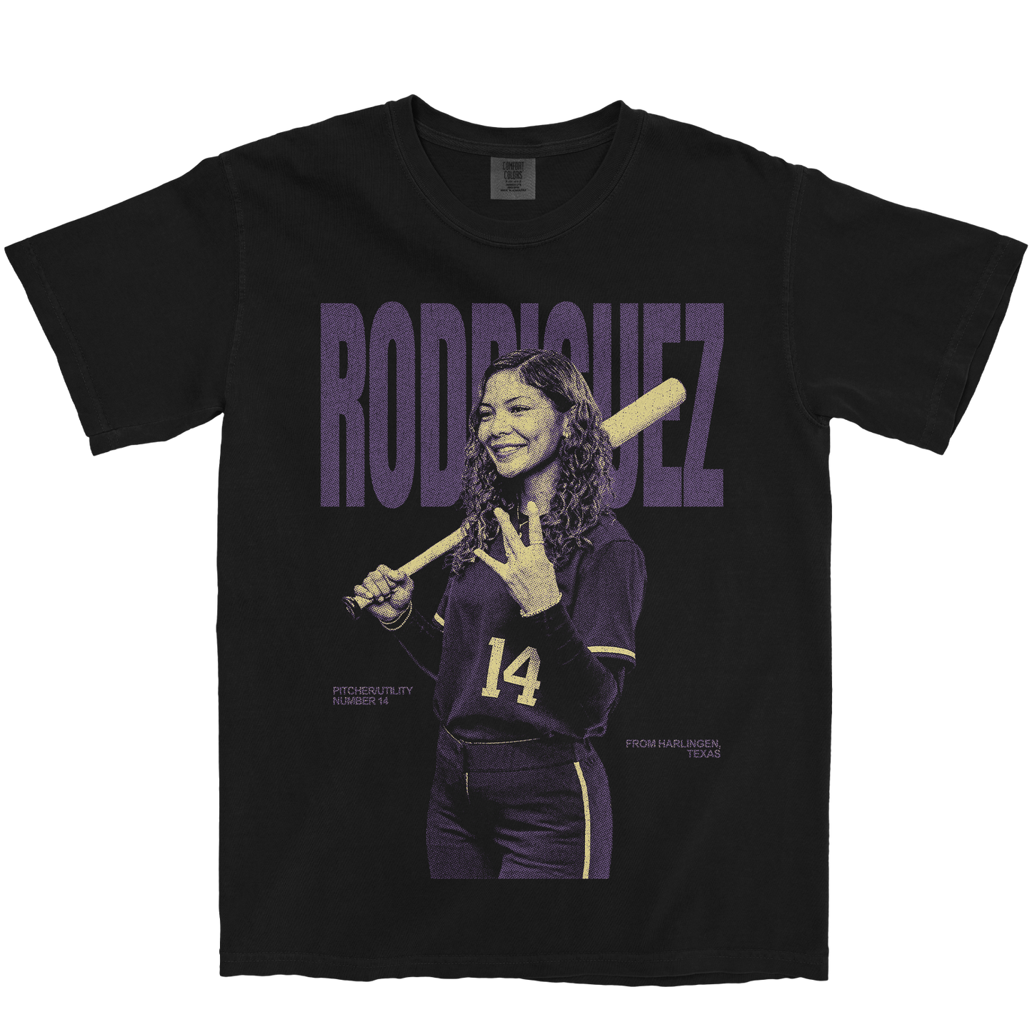 AMIRA RODRIGUEZ VINTAGE BLACK TEE