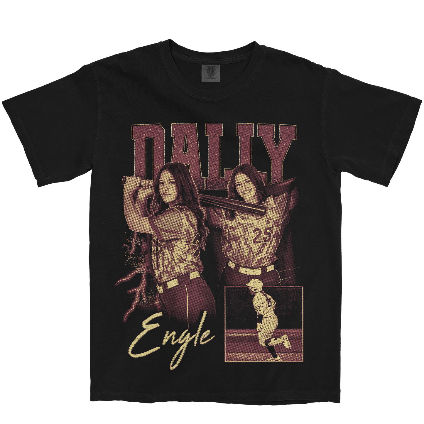 DALLY ENGLE GRAPHIC BLACK TEE