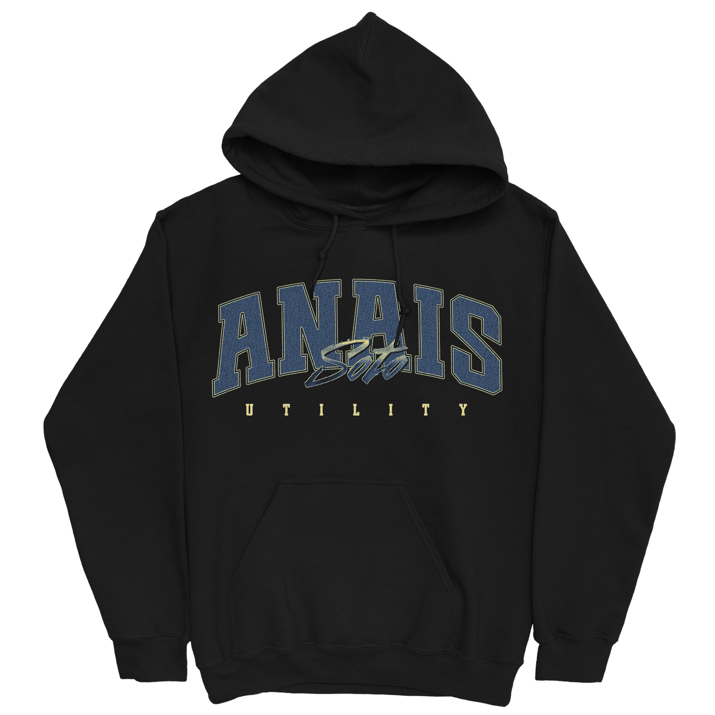 ANAIS SOTO RETRO BLACK HOODIE