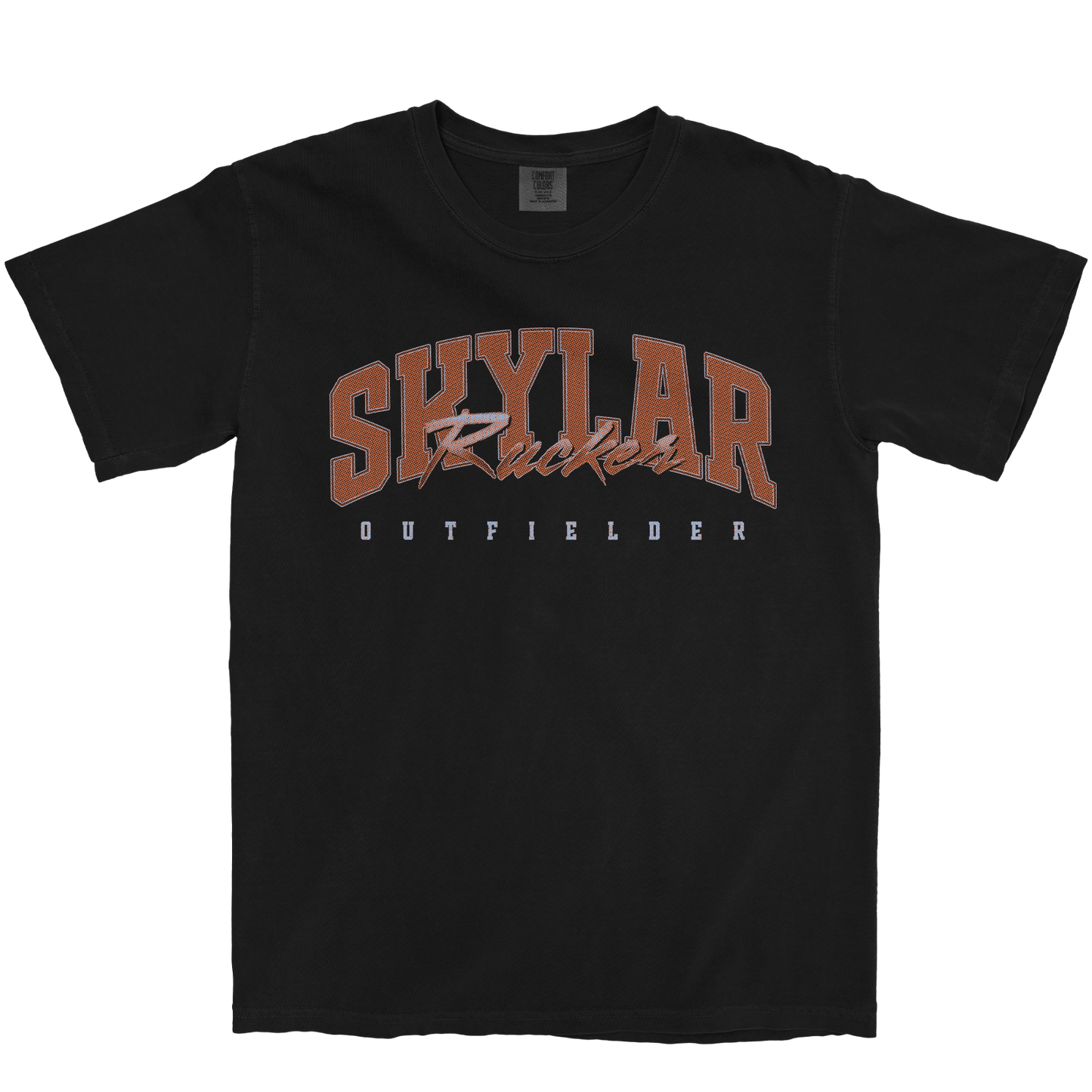 SKYLAR RUCKER RETRO BLACK TEE