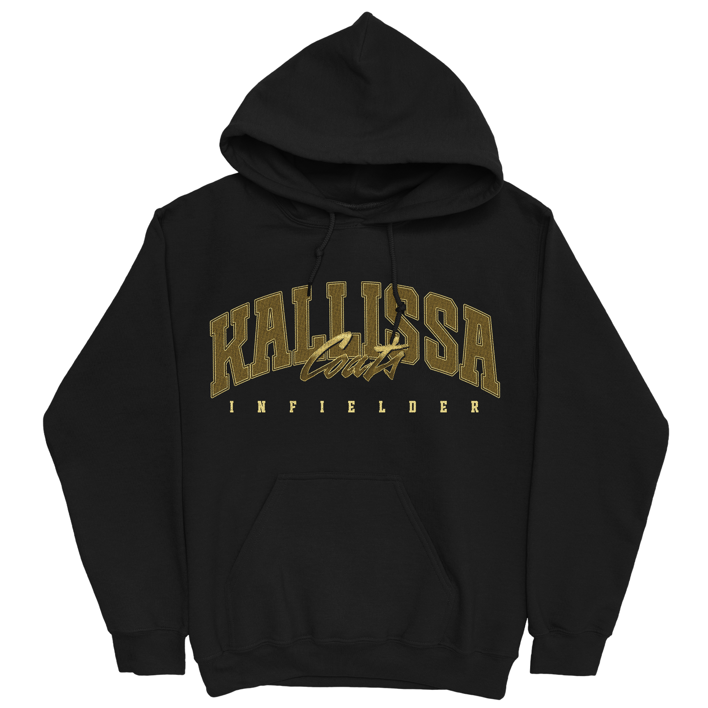 KALLISSA COATS RETRO BLACK HOODIE