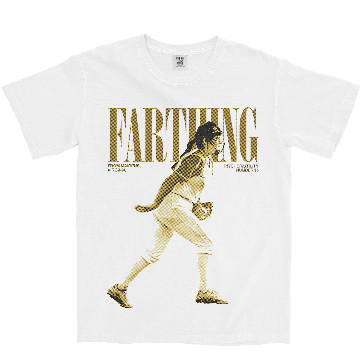CHELSEY FARTHING VINTAGE WHITE TEE