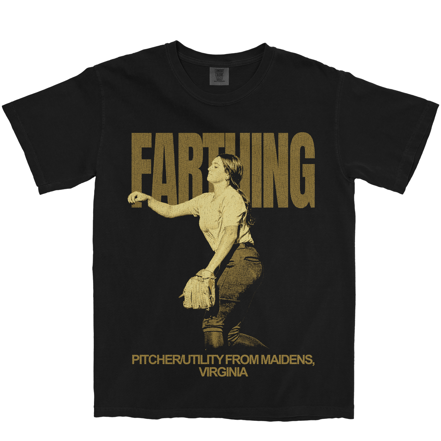 CHELSEY FARTHING VINTAGE BLACK TEE