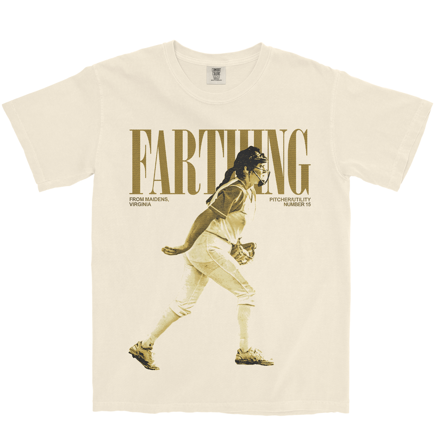 CHELSEY FARTHING VINTAGE IVORY TEE