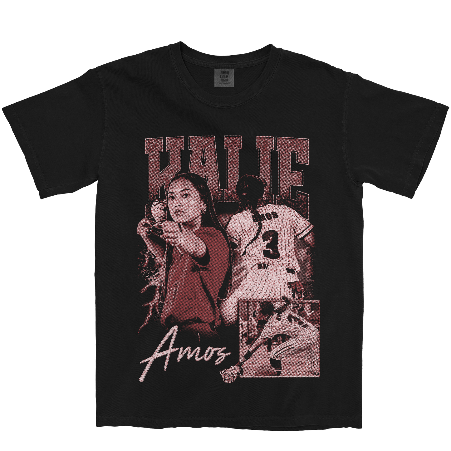 KALIE AMOS GRAPHIC BLACK TEE
