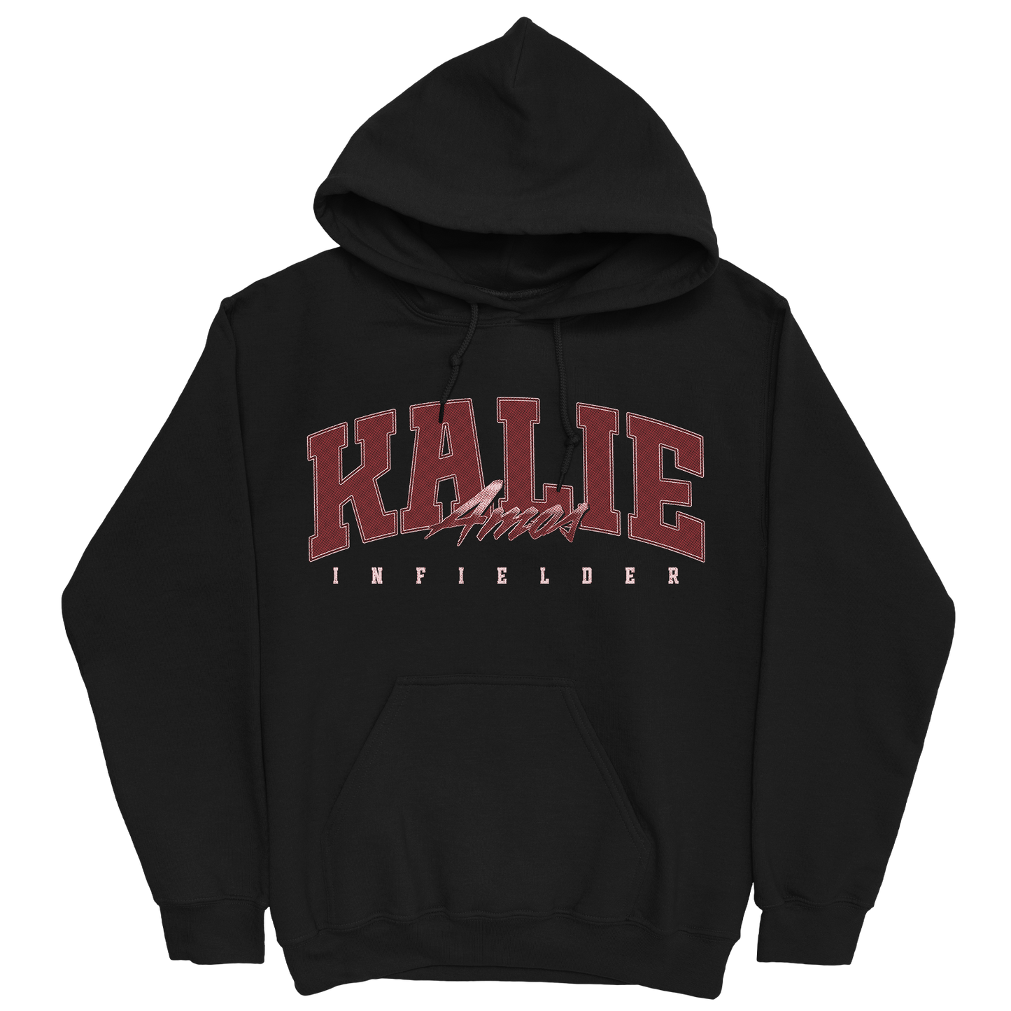 KALIE AMOS RETRO BLACK HOODIE