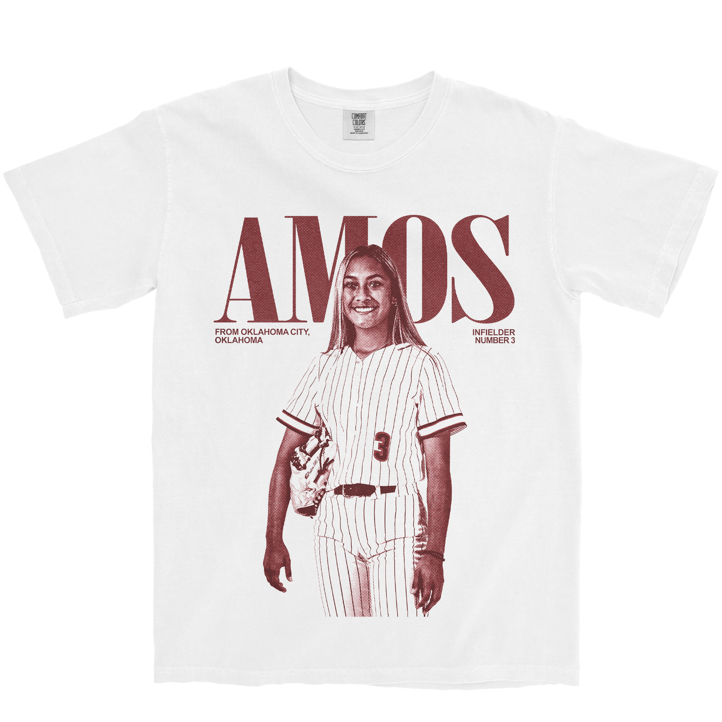 KALIE AMOS VINTAGE WHITE TEE