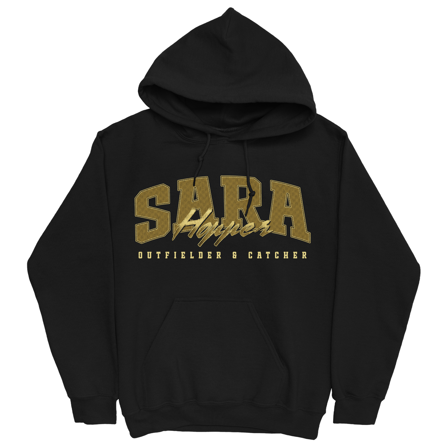 SARA HOPPER RETRO BLACK HOODIE