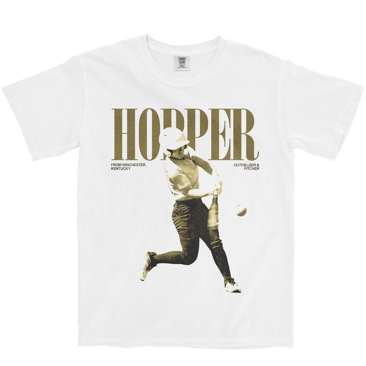 SARA HOPPER VINTAGE WHITE TEE