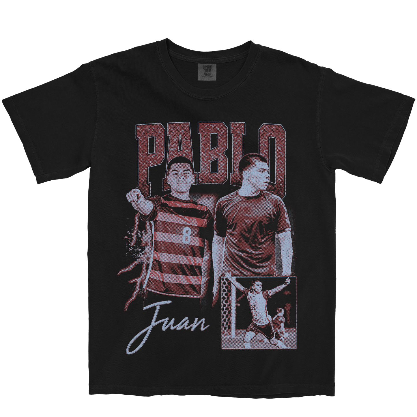 PABLO JUAN GRAPHIC BLACK TEE