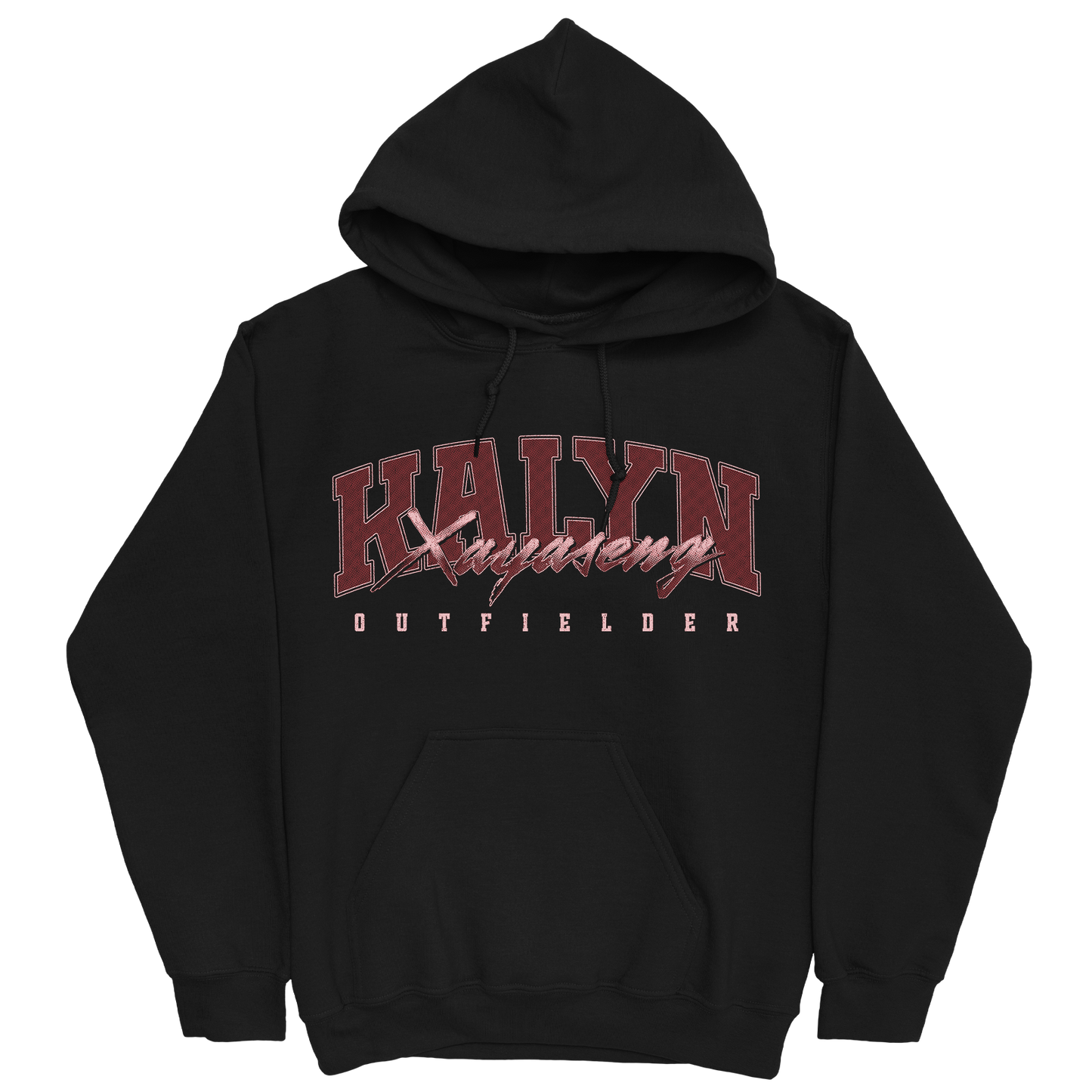 KALYN XAYASENG RETRO BLACK HOODIE