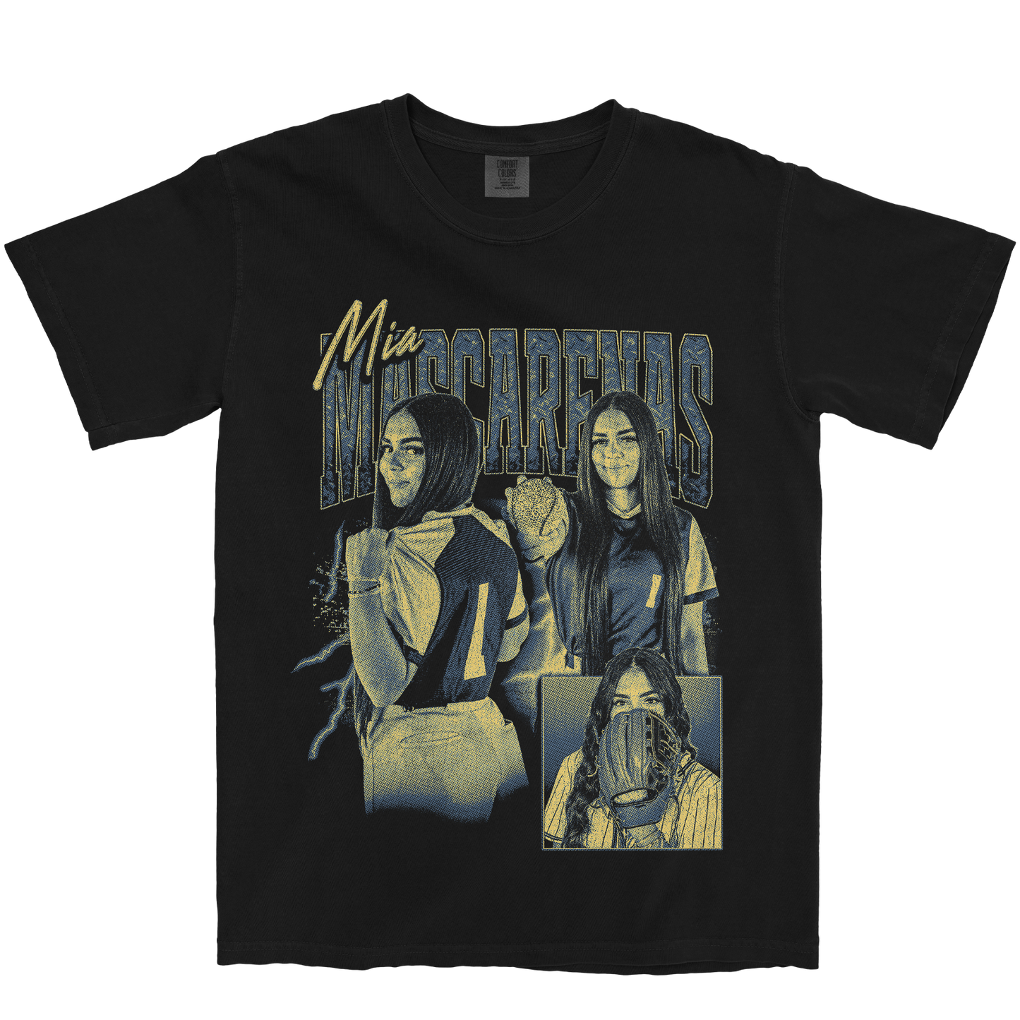 MIA MASCARENAS GRAPHIC BLACK TEE