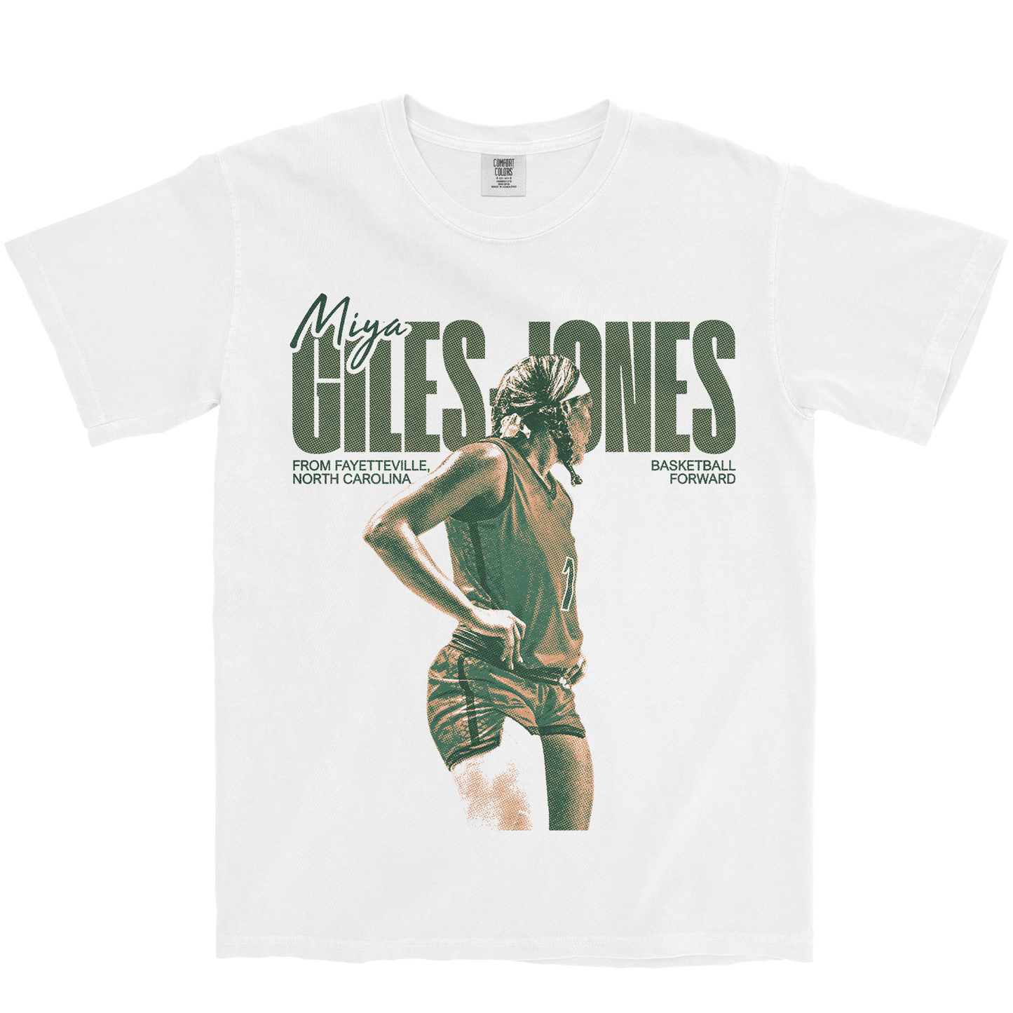 MIYA GILES-JONES VINTAGE WHITE TEE