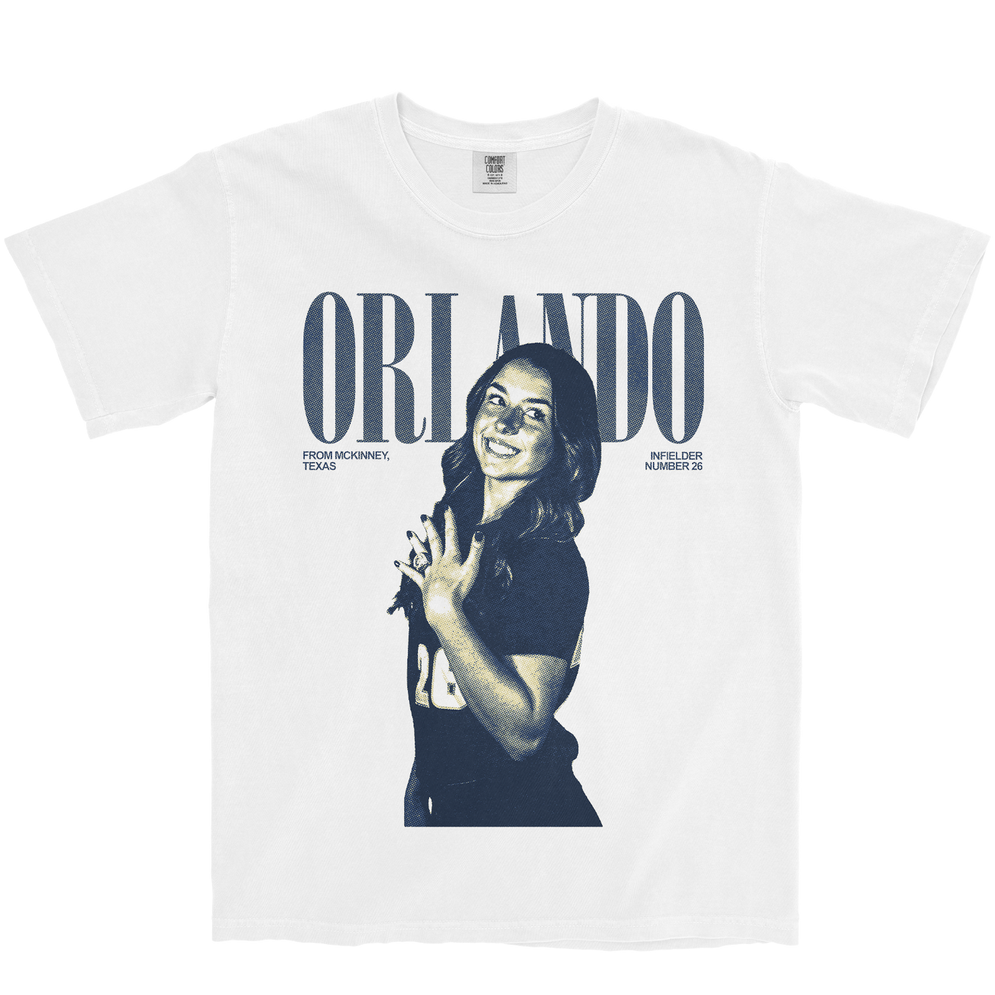 ALYSSA ORLANDO VINTAGE WHITE TEE