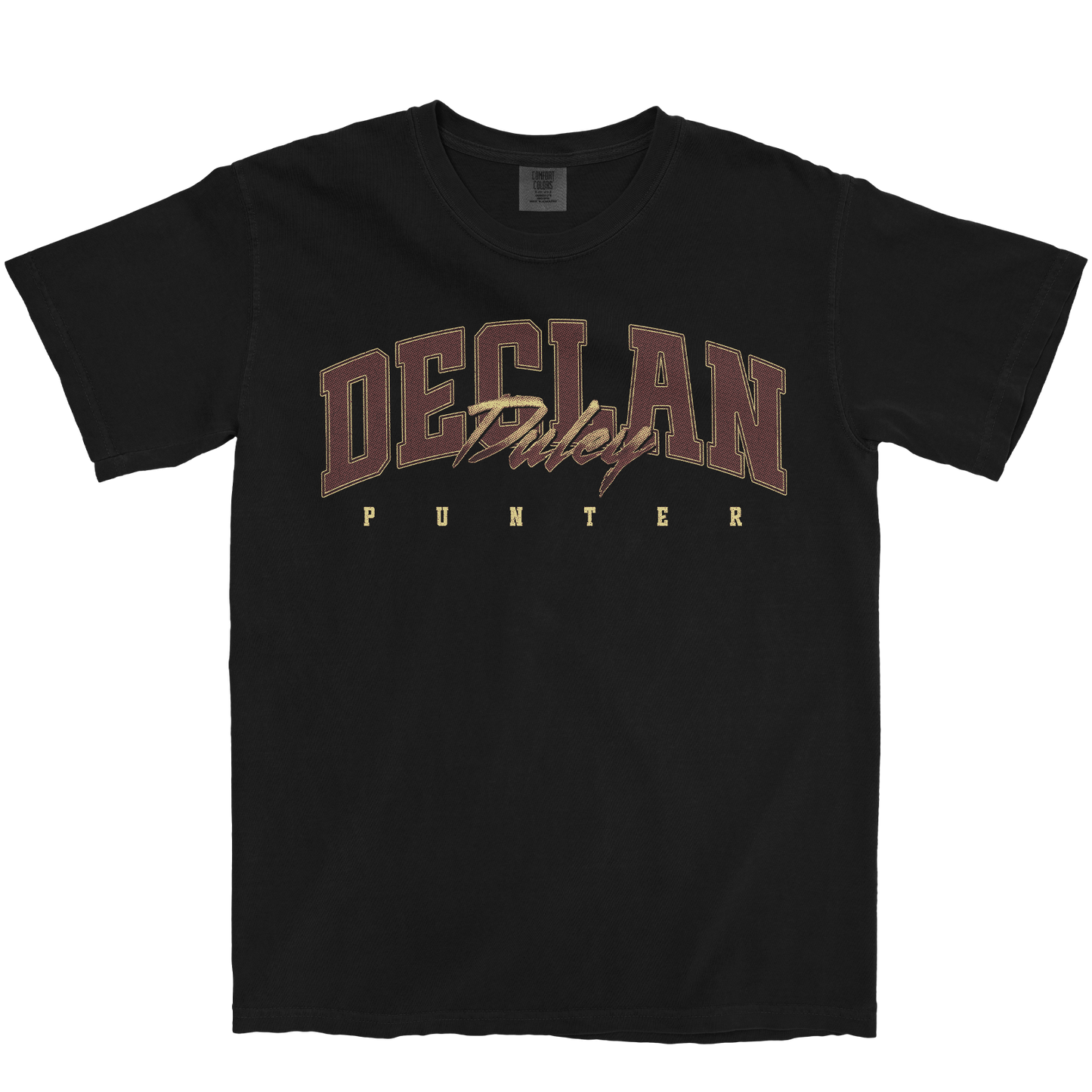 DECLAN DULEY RETRO BLACK TEE