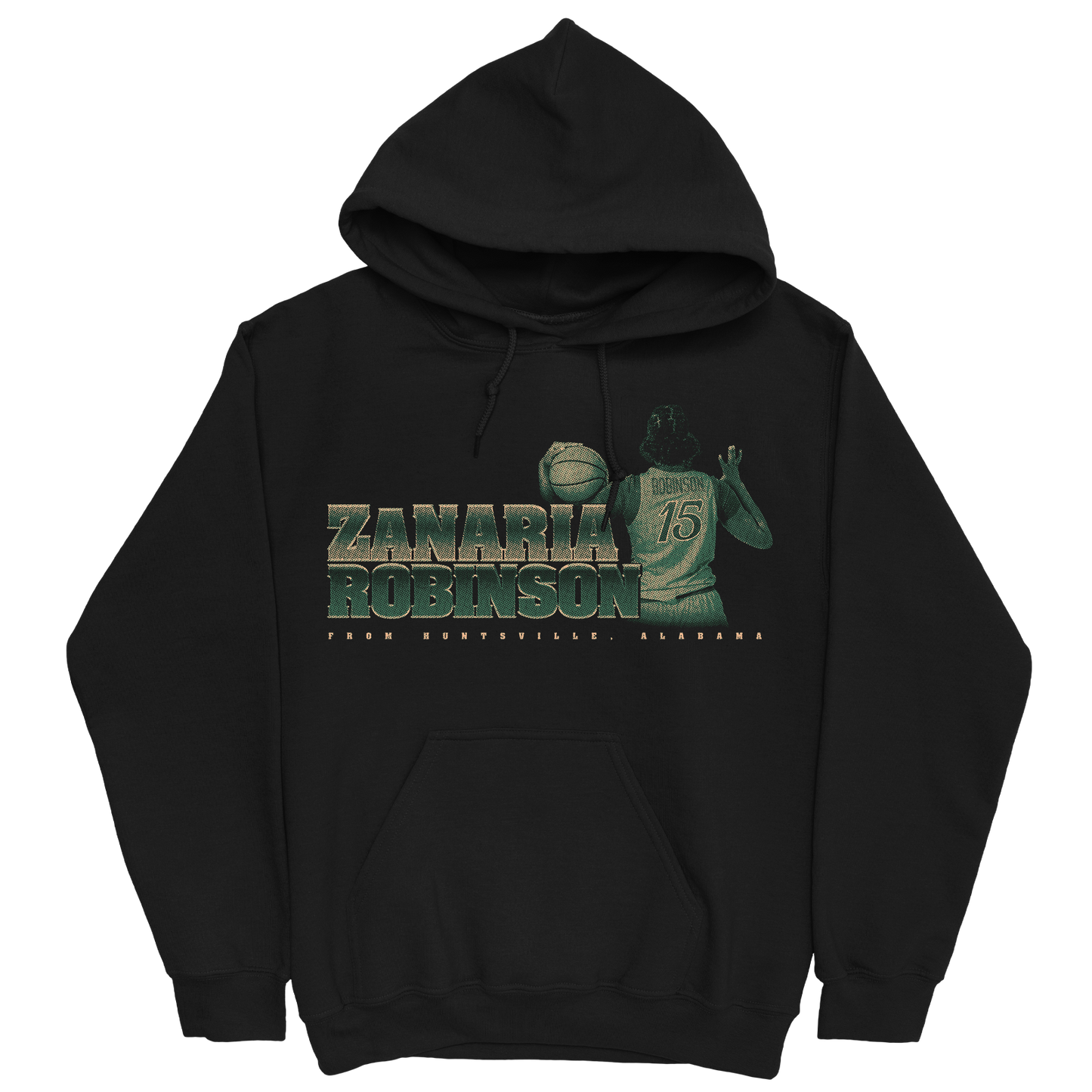 ZANARIA ROBINSON RETRO BLACK HOODIE